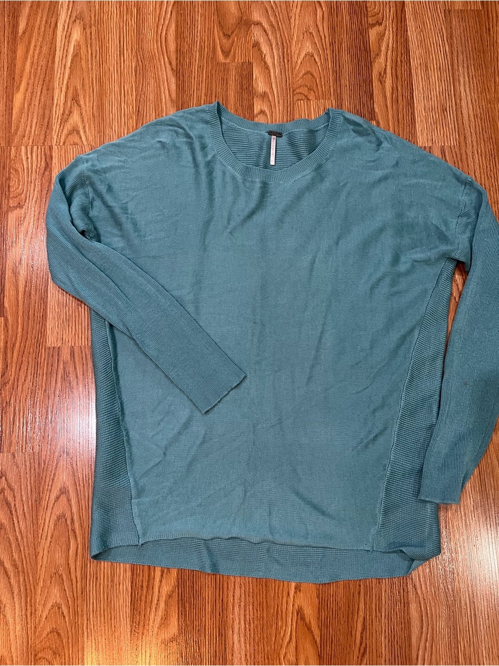 Poof! Women’s Teal Crewneck Sweater